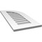 Ekena Millwork Quarter Round Top Right Surface Mount PVC Gable Vent w/ 3-1/2"W x 1"P Standard Frame, 14"W x 32"H GVPQR14X3201SN - alternate 4